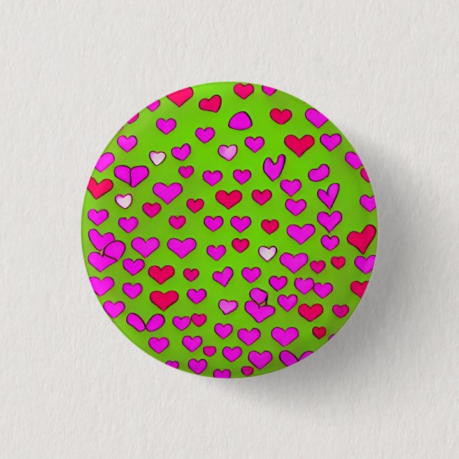 Love 3 Cm Round Badge (Front)