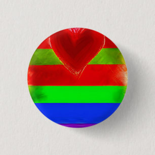 Love 3 Cm Round Badge