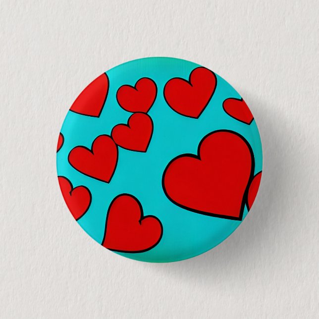 Love 3 Cm Round Badge (Front)