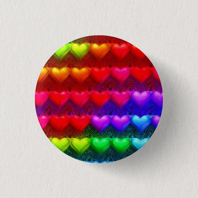 Love 3 Cm Round Badge (Front)