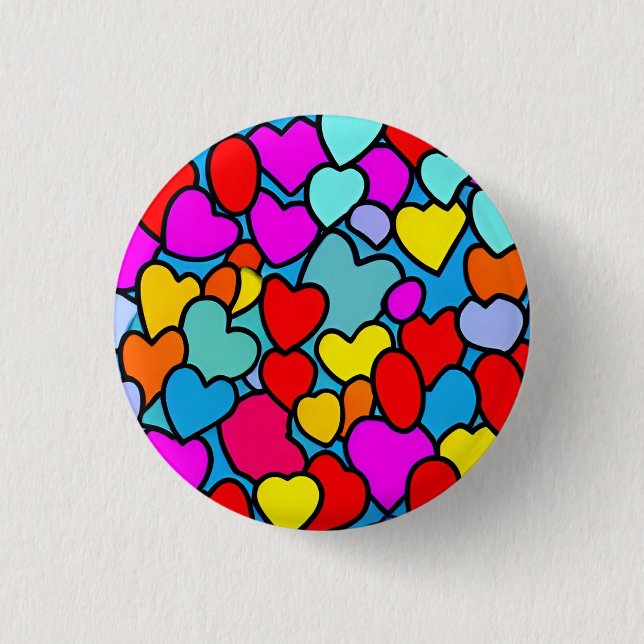 Love 3 Cm Round Badge (Front)