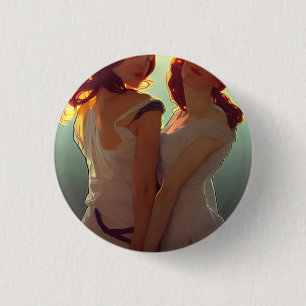 Love 3 Cm Round Badge