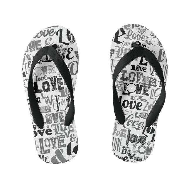 Love 3 kid's flip flops (Footbed)