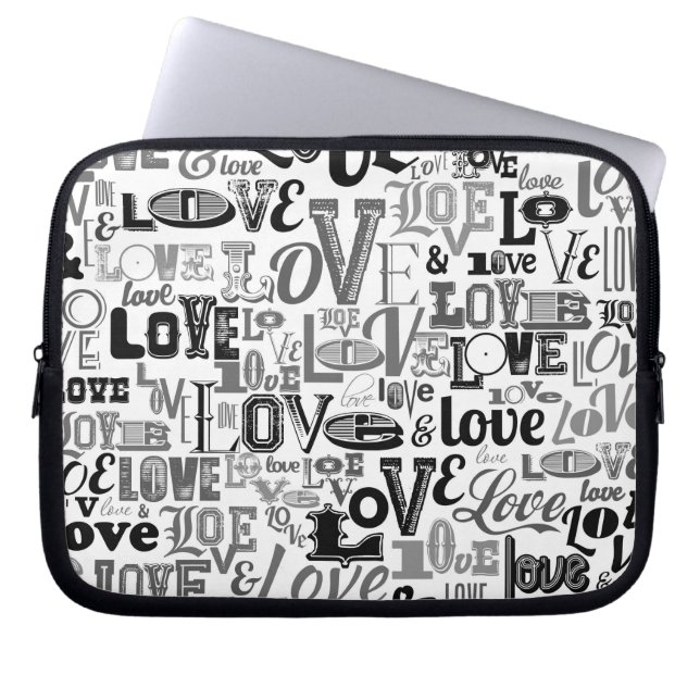 Love 3 laptop sleeve (Front)