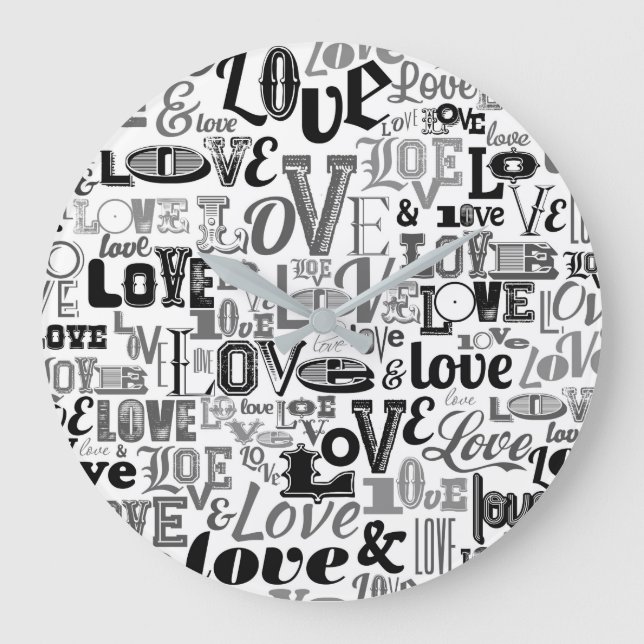 Love 3 large clock (Front)