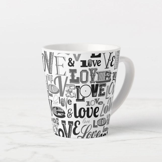 Love 3 latte mug (Right Angle)