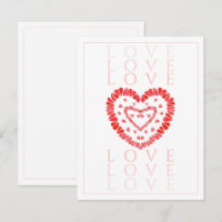 LOVE 4.25x5.5 Flat Card