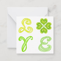 LOVE 4 Leaf Diamonds Happy St. Patricks Day fabric