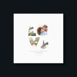 Love 4 photo modern minimal personalised gift canvas print<br><div class="desc">Love 4 photo simple modern minimal personalised anniversary,  wedding,  birthday or Christmas gift for the one you love.</div>