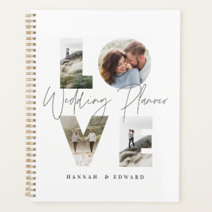 Love 4 photo modern personalised gift wedding planner