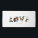 Love 4 photo simple modern personalised gift desk mat<br><div class="desc">Love 4 photo simple modern personalised anniversary,  wedding,  birthday or Christmas gift for the one you love home decor mouse mat.</div>
