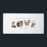 Love 4 photo simple modern personalised gift desk mat<br><div class="desc">Love 4 photo simple modern personalised anniversary,  wedding,  birthday or Christmas gift for the one you love home decor mouse mat.</div>