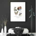 Love 4 photo simple modern personalised gift faux canvas print<br><div class="desc">Love 4 photo simple modern personalised anniversary,  wedding,  birthday or Christmas gift for the one you love.</div>
