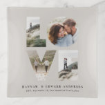 Love 4 photo simple modern personalised gift grey trinket trays<br><div class="desc">Love 4 photo simple modern personalised anniversary,  wedding,  birthday or Christmas gift for the one you love.Modern elegant stylish grey photo collage design.</div>