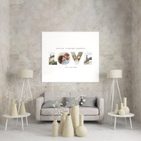 Love 4 photo simple modern personalised gift