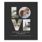 Love 4 photo simple modern personalised gift wine 