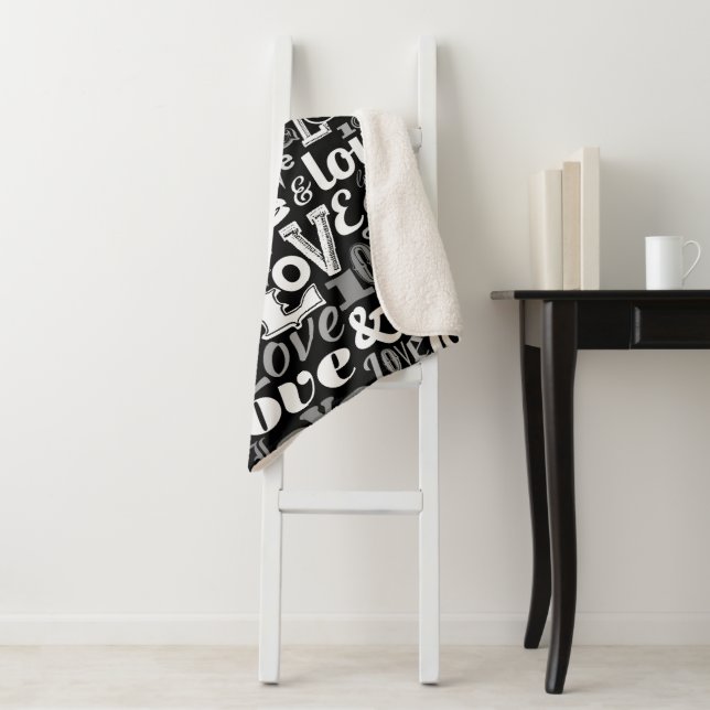 Love 4 sherpa blanket (In Situ)