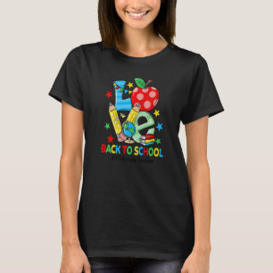 Love 4th Grade Teacher Apples  Back To School Teac T-Shirt