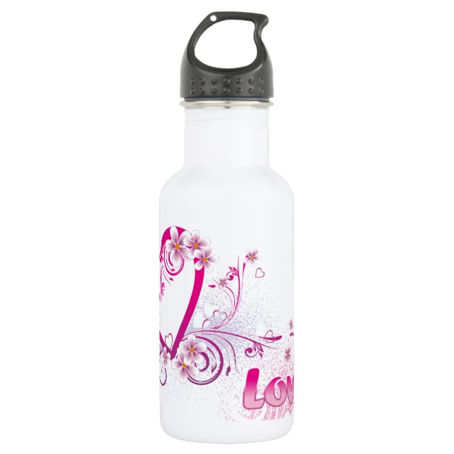 love 532 ml water bottle (Front)