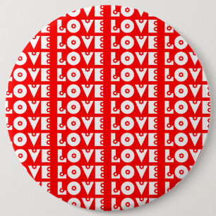 LOVE 6 CM ROUND BADGE