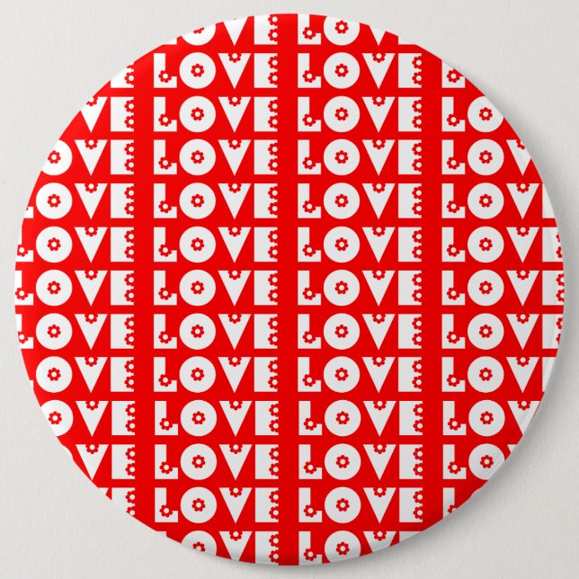 LOVE 6 CM ROUND BADGE (Front)