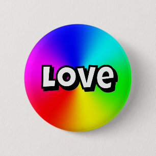 Love 6 Cm Round Badge