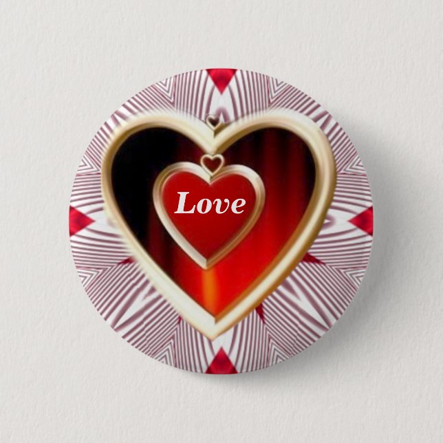 Love_ 6 Cm Round Badge (Front)