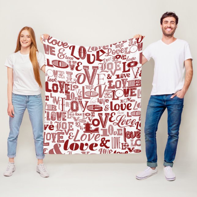 Love 6 fleece blanket (In Situ)