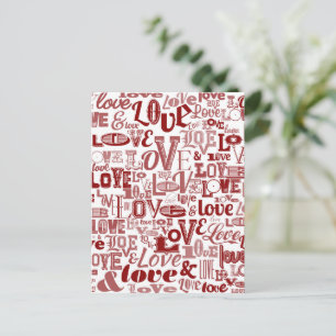 Love 6 postcard
