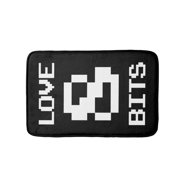 Love 8 Bits Bath Mat (Front)
