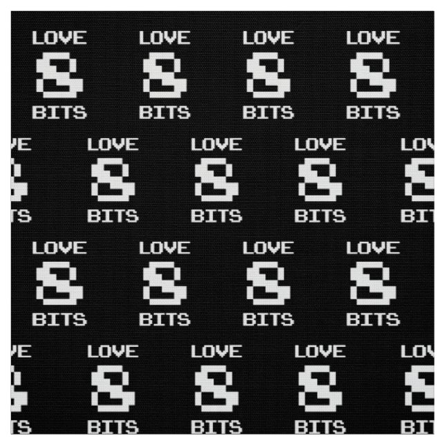 Love 8 Bits Fabric (Swatch)