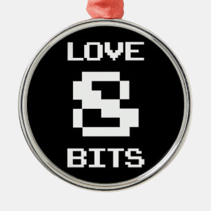 Love 8 Bits Metal Tree Decoration