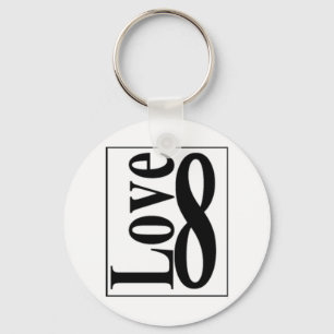 Love (8) Infinity Key Ring