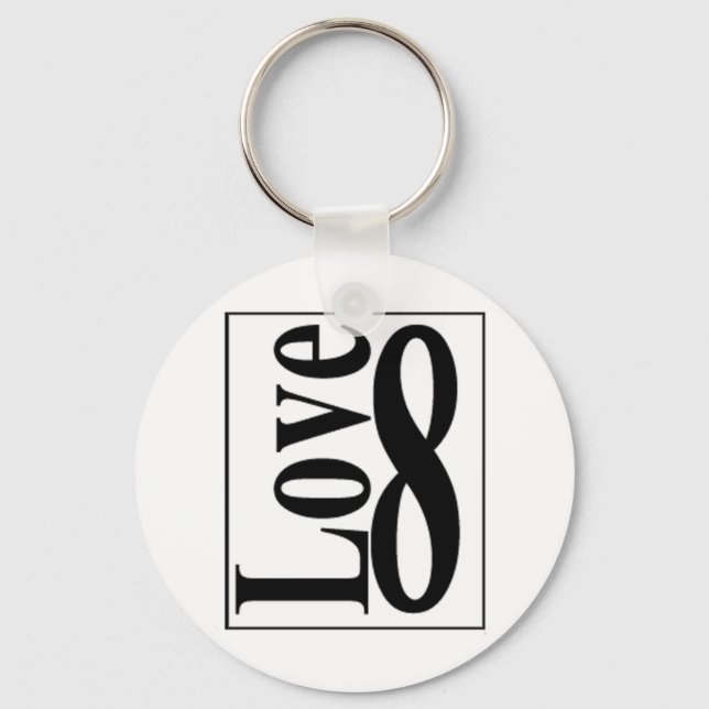 Love (8) Infinity Key Ring (Front)