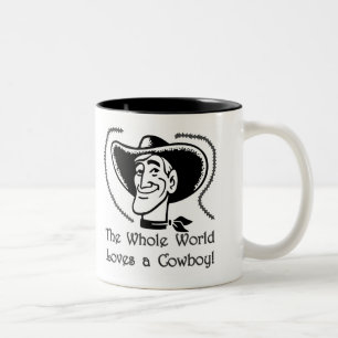 Love a Cowboy Two-Tone Coffee Mug
