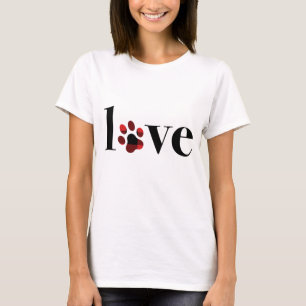 LOVE - A cute cat or dog paw T-Shirt