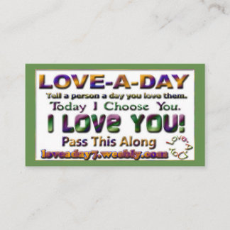 Love-a-Day Business Cards
