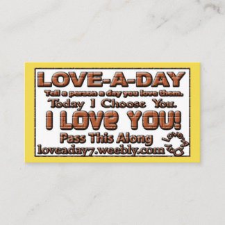 Love-a-Day Business Cards