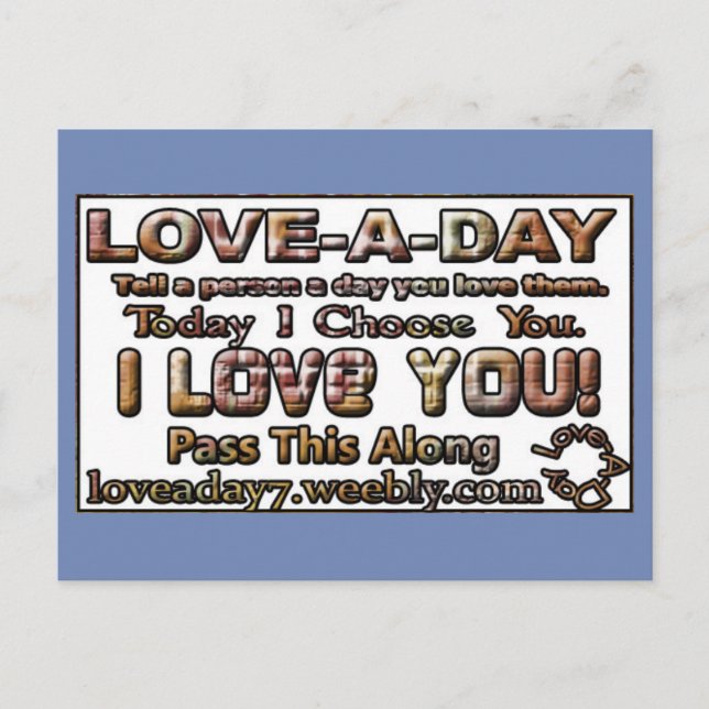 Love-a-Day Postcards (Front)