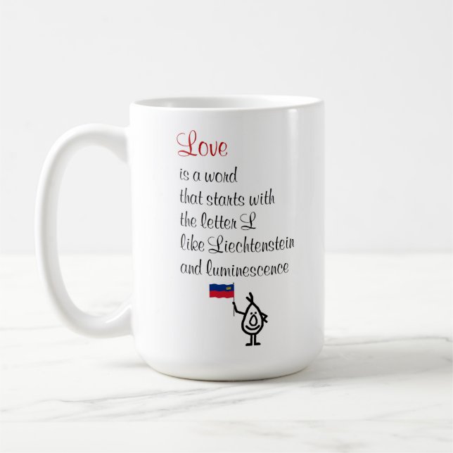 Love - A Funny Poem For Someone You Love Coffee Mug (Left)