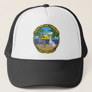 LOVE A GREYHOUND THEY RULE! TRUCKER HAT