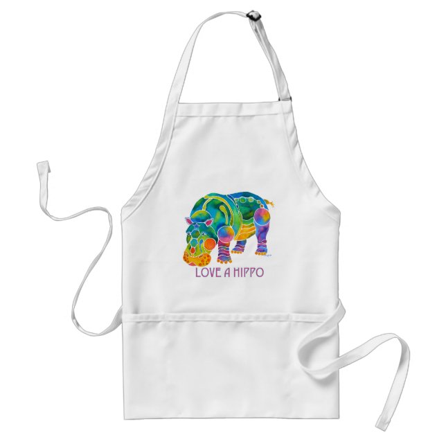 Love A HIPPO Standard Apron (Front)