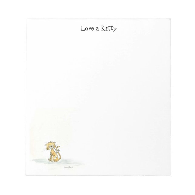 Love a Kitty Notepad (Front)