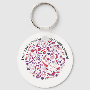 Love a Microbiologist Key Ring