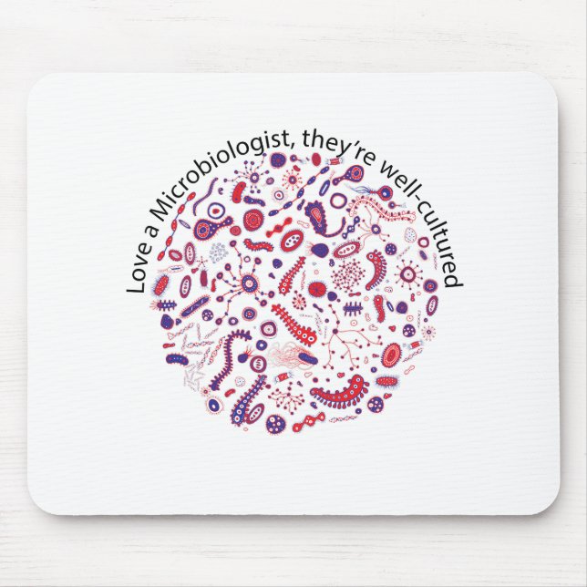 Love a Microbiologist Mouse Mat (Front)