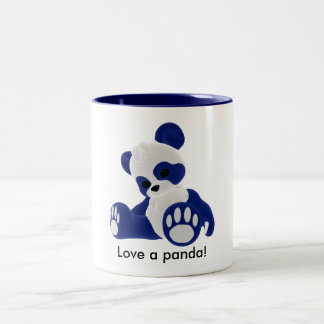 Love a panda! Two-Tone coffee mug