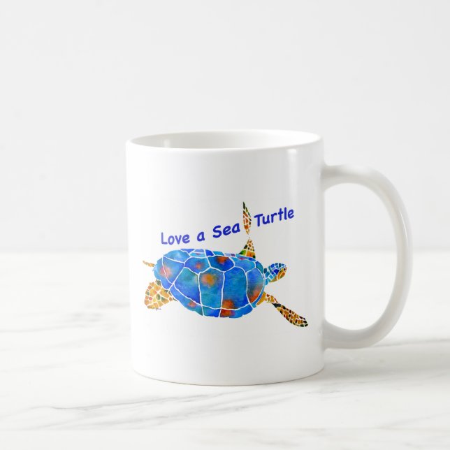Love a Sea Turtle Coffee Cup (Right)