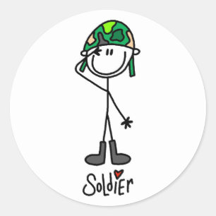 Love a Soldier Classic Round Sticker