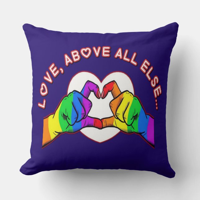 Love Above All Else Cushion (Front)