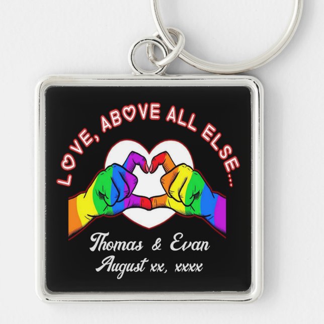 Love Above All Else  Key Ring (Front)